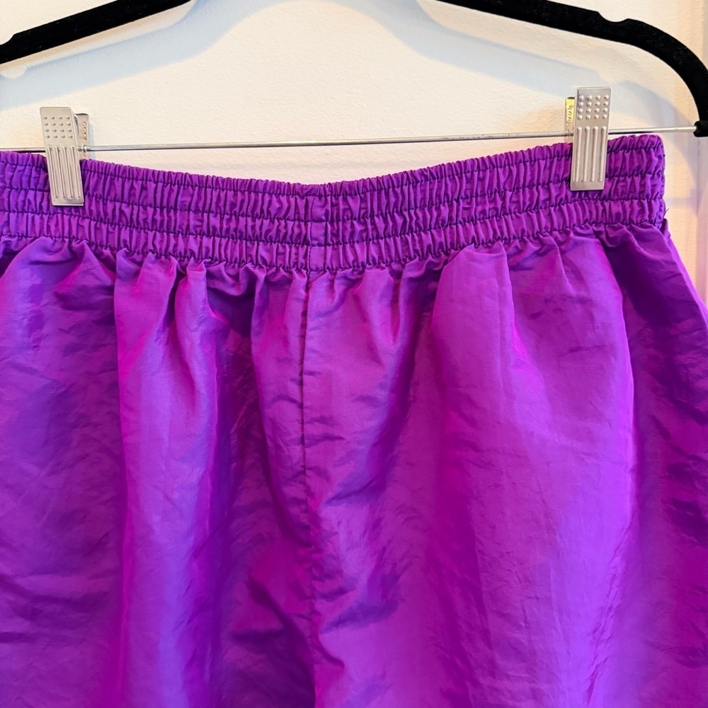 Pacific Connections Vintage 80's Neon Purple Pull On Shorts 3" Inseam Size Large - Picture 4 of 10